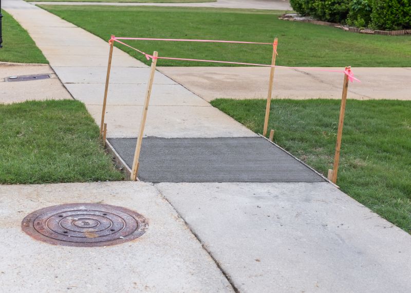 Cracked Sidewalk Repair in Corpus Christi, TX
